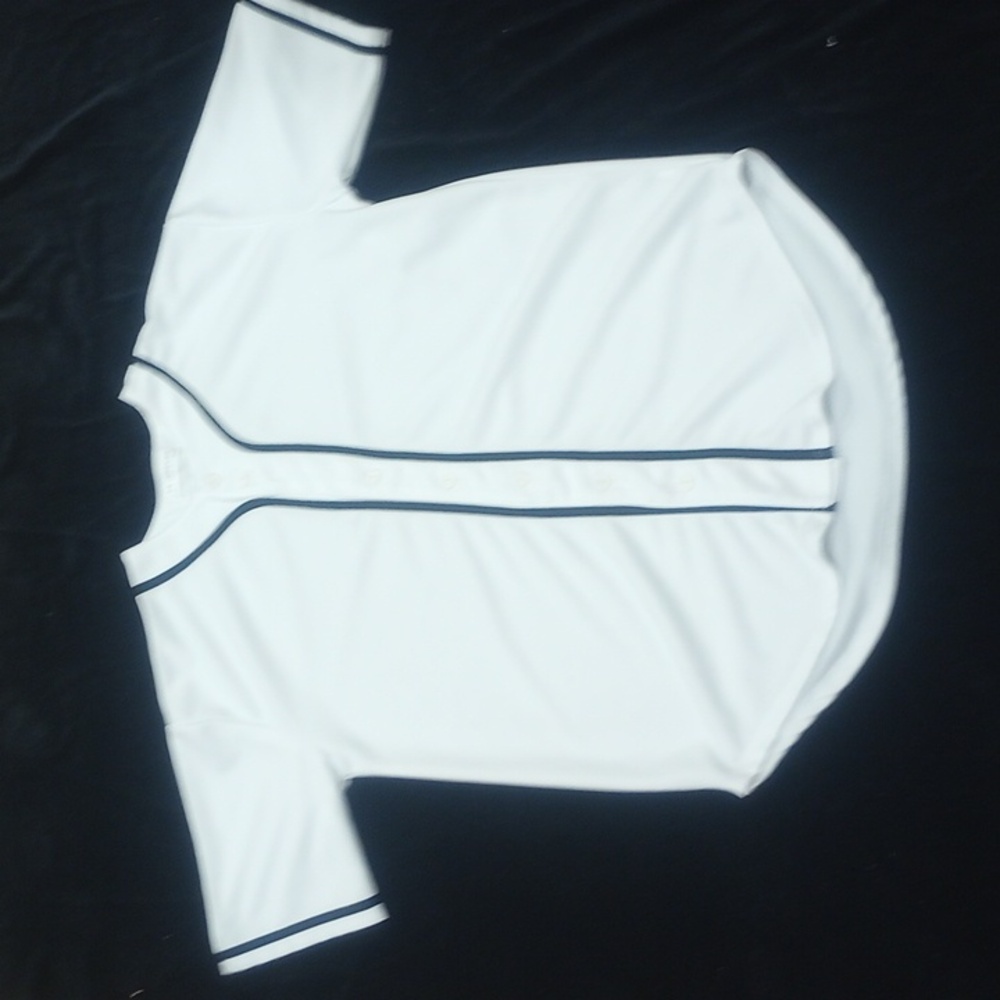 LA DREAMZ White Baseball Jersey with Black Trim